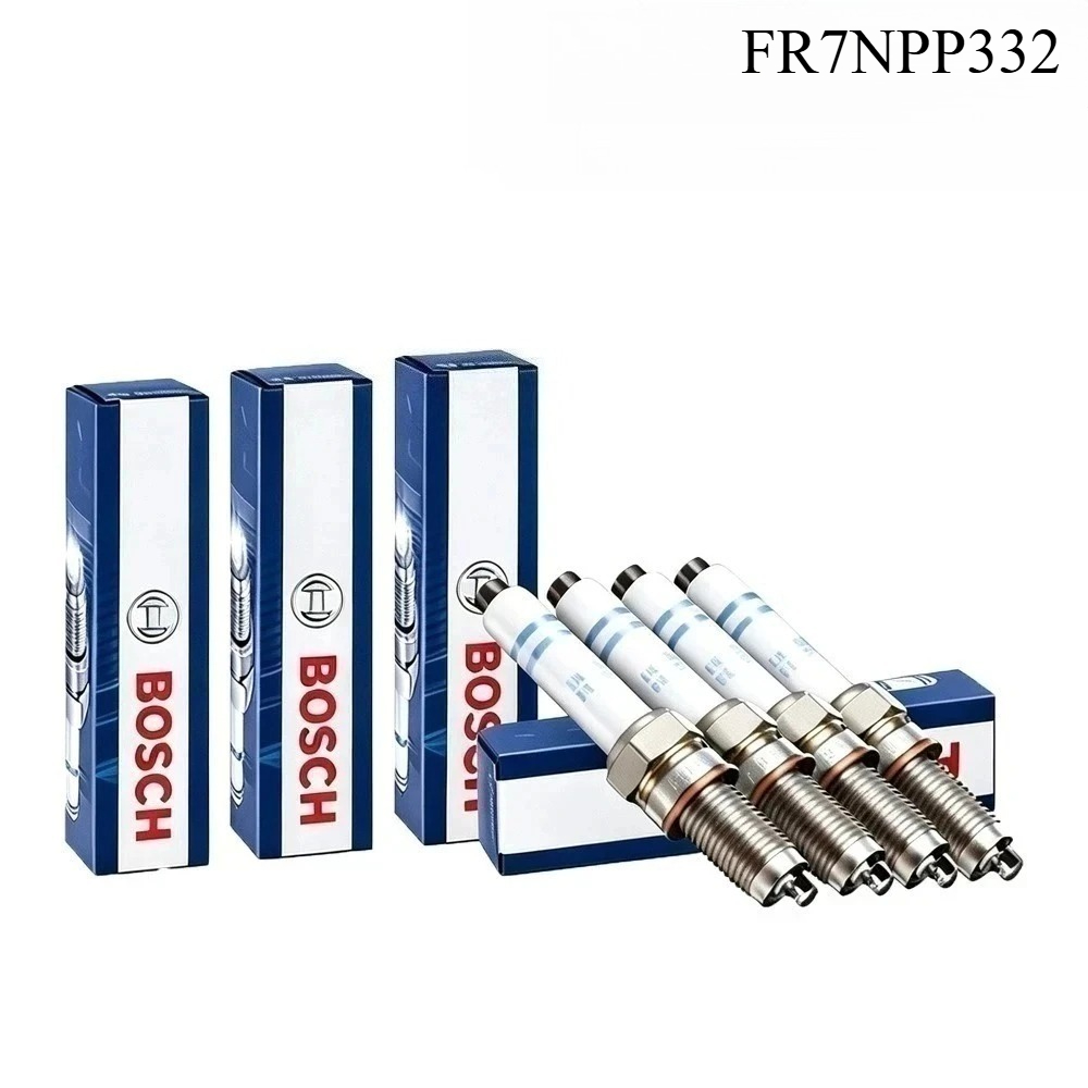 Bosch Spark Plug Iridium - หัวเทียนอิริเดียม Bosch FR7NPP332 จุดระเบิดเสถียร ลดการสั่นสะเทือน ใช้สำหรับรถยนต์